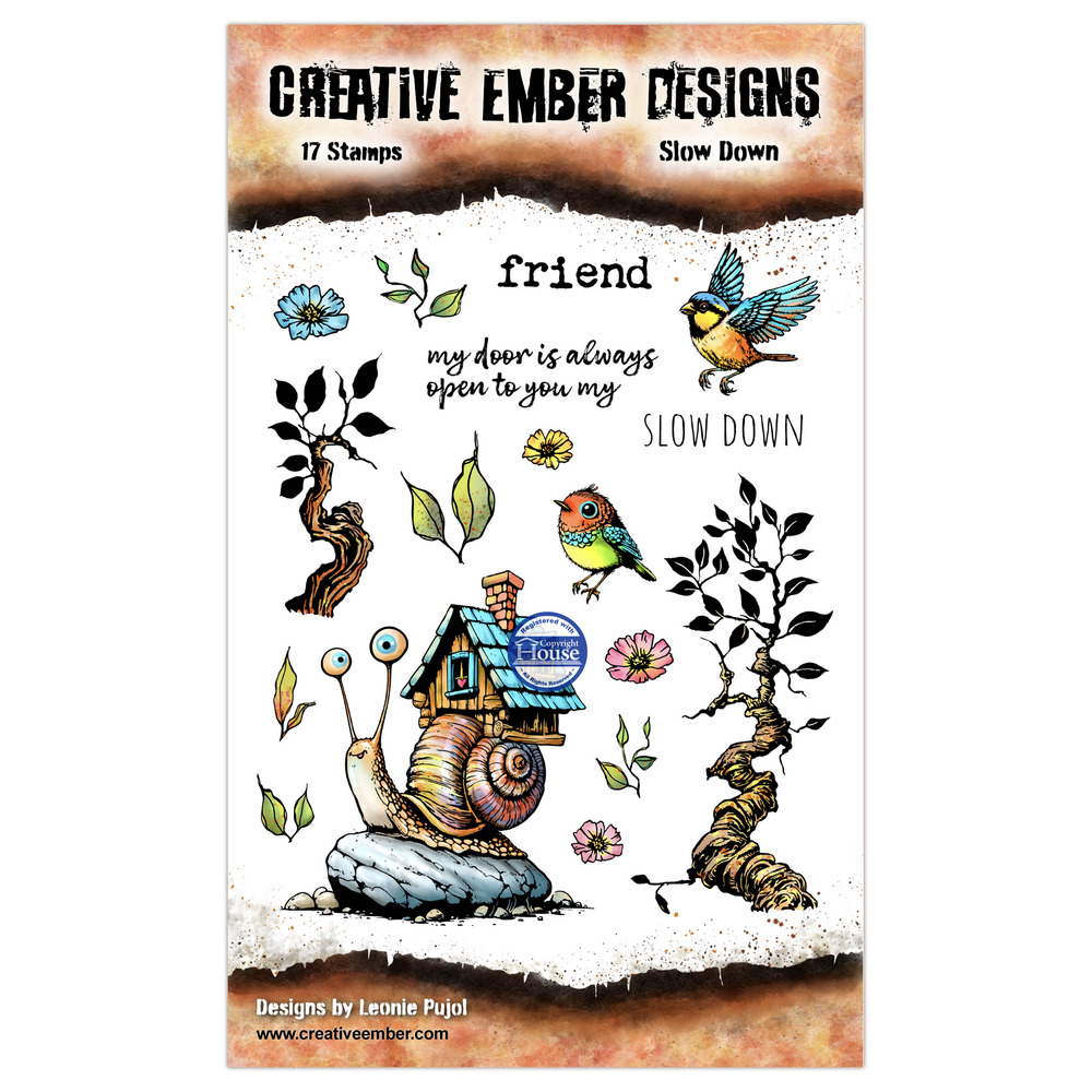 Creative Ember Designs The Travelers A6 Stamp Set Slow Down by Leonie Pujol (CEDTP0012) Creative Ember Designs The Travelers A6 Stamp Set Slow Down by Leonie Pujol (CEDTP0012)