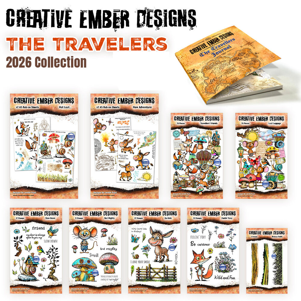 Creative Ember Designs The Travelers A4 Pack Complete Collection by Leonie Pujol (COMPLETE-CED26) Creative Ember Designs The Travelers A4 Pack Complete Collection by Leonie Pujol (COMPLETE-CED26)