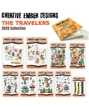 Creative Ember Designs The Travelers A4 Pack Complete Collection by Leonie Pujol (COMPLETE-CED26)