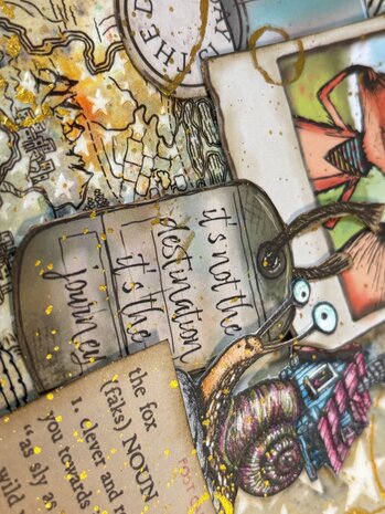 Creative Ember Designs The Travelers 20x20cm Art Journal The Travellers by Leonie Pujol (CEDTJ001) Creative Ember Designs The Travelers 20x20cm Art Journal The Travellers by Leonie Pujol (CEDTJ001)