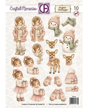 Creatief Art Sugar Cottage 3D Die-Cut Sheet 10 Crafted Memories (CM-010)
