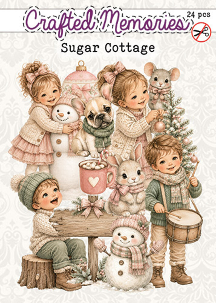 Creatief Art Sugar Cottage Die-Cuts Crafted Memories (24pcs) (CM-DC-009) Creatief Art Sugar Cottage Die-Cuts Crafted Memories (24pcs) (CM-DC-009)