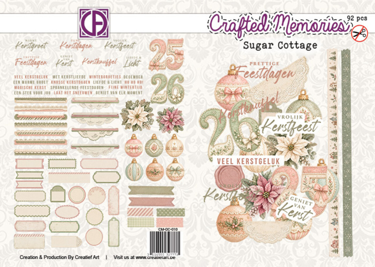Creatief Art Sugar Cottage Die-Cuts Dutch Crafted Memories (92pcs) (CM-DC-010) Creatief Art Sugar Cottage Die-Cuts Dutch Crafted Memories (92pcs) (CM-DC-010)