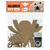 Aladine DIY Deco Set MDF Shapes Halloween Spider (85641)