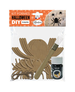 Aladine DIY Deco Set MDF Shapes Halloween Spider (85641)