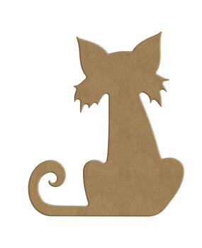 Gomille Halloween MDF Shapes 14x16cm Meow-Lloween (4298)