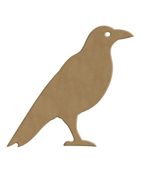 Gomille Halloween MDF Shapes 13x12cm Raven (4301)
