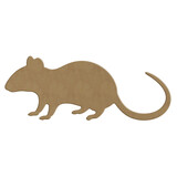 Gomille Halloween MDF Shapes 23x9cm Ground Rat (4302)