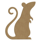 Gomille Halloween MDF Shapes 13x16cm Standing Rat (4303)