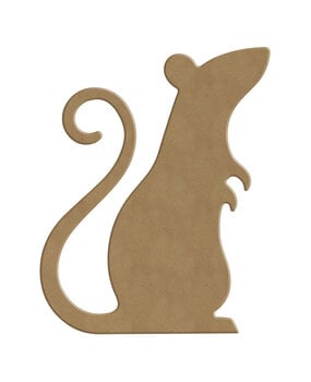 Gomille Halloween MDF Shapes 13x16cm Standing Rat (4303)