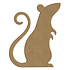 Halloween MDF Shapes 13x16cm Standing Rat (4303) Halloween MDF Shapes 13x16cm Standing Rat (4303)
