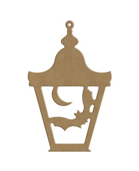 Gomille Halloween MDF Shapes 12x19cm Lantern Night (4305)