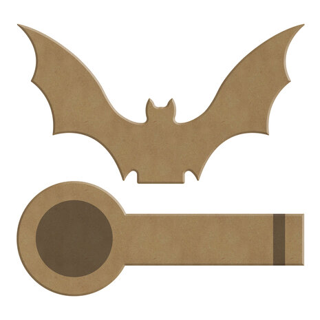 Gomille Halloween MDF Shapes 15x15cm Inverted Bat Candle (4317) Gomille Halloween MDF Shapes 15x15cm Inverted Bat Candle (4317)