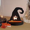 Gomille Halloween MDF Shapes 9x8cm Hat Candle (4318) Gomille Halloween MDF Shapes 9x8cm Hat Candle (4318)