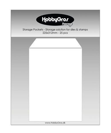 HobbyGros Storage Storage Pockets 225x312mm (25pcs) (SS148)