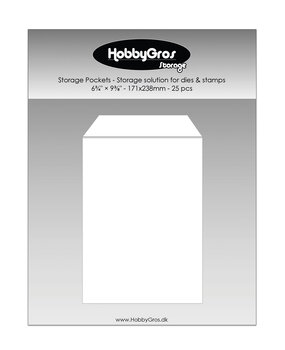 HobbyGros Storage Storage Pockets 171x238mm (25pcs) (SS147) HobbyGros Storage Storage Pockets 171x238mm (25pcs) (SS147)