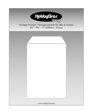 HobbyGros Storage Storage Pockets 171x238mm (25pcs) (SS147)