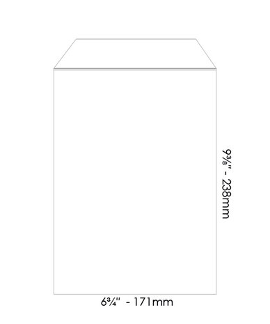HobbyGros Storage Storage Pockets 171x238mm (25pcs) (SS147)