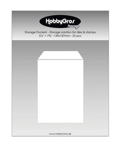 HobbyGros Storage Storage Pockets 139x187mm (25pcs) (SS146)