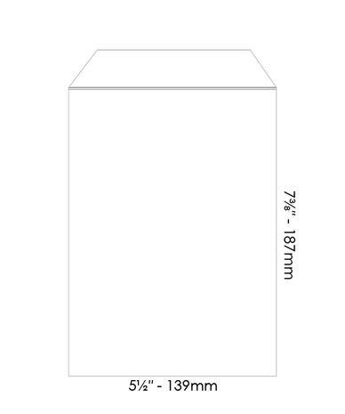 HobbyGros Storage Storage Pockets 139x187mm (25pcs) (SS146)