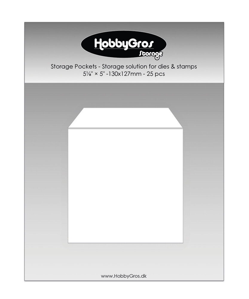 HobbyGros Storage Storage Pockets 130x127mm (25pcs) (SS145)