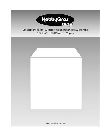 HobbyGros Storage Storage Pockets 130x127mm (25pcs) (SS145)