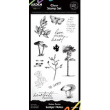Arden Creative Studio Maker Series 4x8 Inch Clear Stamp Set Ledger Notes by Katie Pertiet (ACSCS0037)