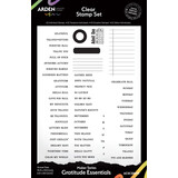 Arden Creative Studio Maker Series 6x8 Inch Clear Stamp Set Gratitude Essentials by Katie Pertiet (ACSCS0039)