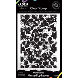 Arden Creative Studio Maker Series 4x6 Inch Background Stamp Messed Up Leaves by Katie Pertiet (ACSCS0041)