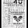 Arden Creative Studio Maker Series 6x8 Inch Stencil Thankful by Katie Pertiet (ACSST0015) Arden Creative Studio Maker Series 6x8 Inch Stencil Thankful by Katie Pertiet (ACSST0015)