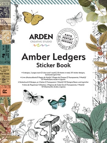 Arden Creative Studio Amber Ledgers Sticker Book by Katie Pertiet (ACSSB0003) Arden Creative Studio Amber Ledgers Sticker Book by Katie Pertiet (ACSSB0003)