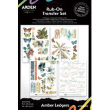 Arden Creative Studio Amber Ledgers 6x8 Inch Rub-On Transfer Set by Katie Pertiet (ACSRO0013)