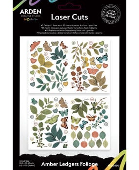 Arden Creative Studio Amber Ledgers Foliage Laser Cuts (85pcs) by Katie Pertiet (ACSLC0013)