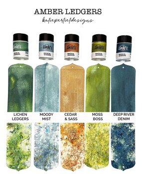 Lindy's Stamp Gang Amber Ledgers Magical Shaker 2.0 SET by Katie Pertiet (mshaker-SET-19)