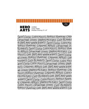 Hero Arts Cozy Season Cling Stamp Cozy Vibes (CG950) Hero Arts Cozy Season Cling Stamp Cozy Vibes (CG950)