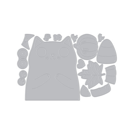 Hero Arts Cozy Season Die Set Kitty Squeezer (DF334) Hero Arts Cozy Season Die Set Kitty Squeezer (DF334)