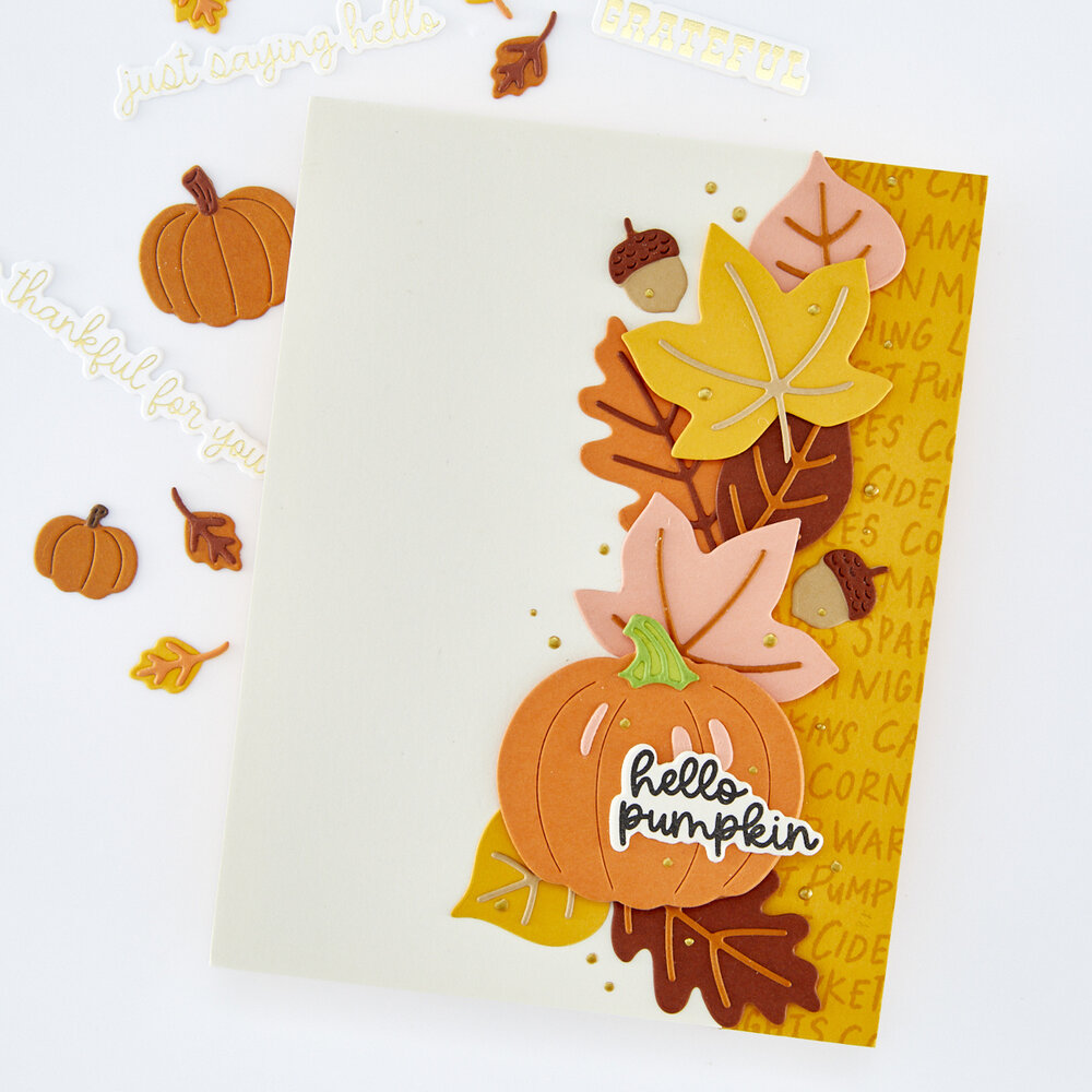 Hero Arts Cozy Season Die Set Lovely Little Leaves (DF333) Hero Arts Cozy Season Die Set Lovely Little Leaves (DF333)