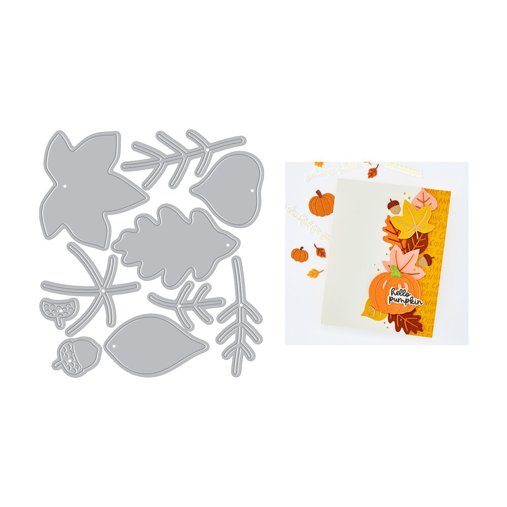 Hero Arts Cozy Season Die Set Lovely Little Leaves (DF333) Hero Arts Cozy Season Die Set Lovely Little Leaves (DF333)