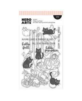 Hero Arts Cozy Season Stamp & Cut Hide and Peek (DC377) Hero Arts Cozy Season Stamp & Cut Hide and Peek (DC377)