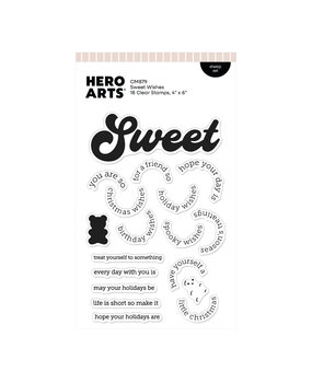 Hero Arts Beary Sweet Holiday Stamp Set Sweet Wishes by Carly Tee (CM879) Hero Arts Beary Sweet Holiday Stamp Set Sweet Wishes by Carly Tee (CM879)