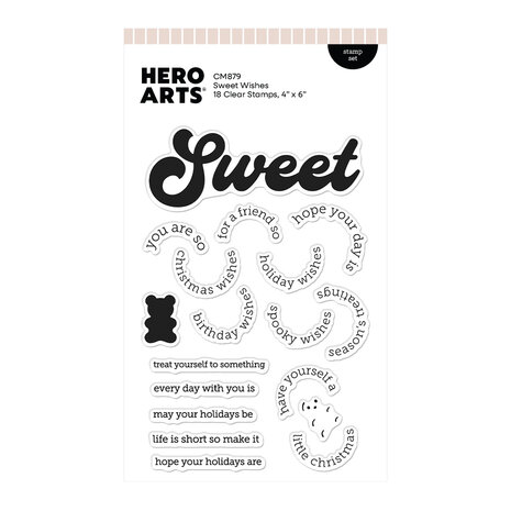 Hero Arts Beary Sweet Holiday Stamp Set Sweet Wishes by Carly Tee (CM879) Hero Arts Beary Sweet Holiday Stamp Set Sweet Wishes by Carly Tee (CM879)