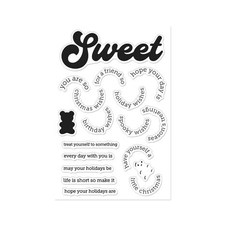 Hero Arts Beary Sweet Holiday Stamp Set Sweet Wishes by Carly Tee (CM879) Hero Arts Beary Sweet Holiday Stamp Set Sweet Wishes by Carly Tee (CM879)
