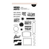 Hero Arts Beary Sweet Holiday Stamp Set Candy Wrappers by Carly Tee (CM880)