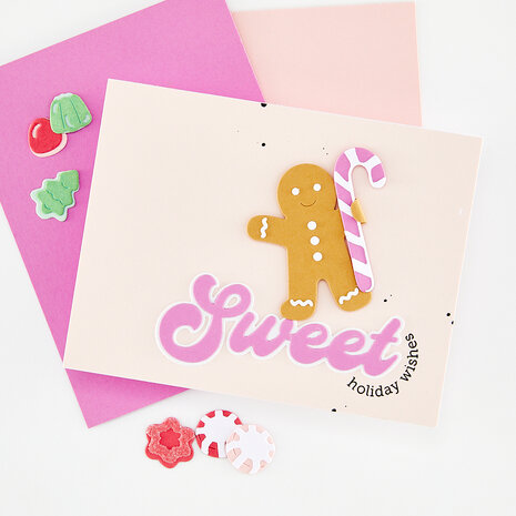 Hero Arts Beary Sweet Holiday Stamp & Cut Sweet Wishes by Carly Tee (DC374) Hero Arts Beary Sweet Holiday Stamp & Cut Sweet Wishes by Carly Tee (DC374)