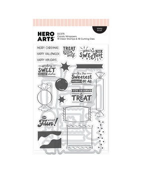 Hero Arts Beary Sweet Holiday Stamp & Cut Candy Wrappers by Carly Tee (DC375) Hero Arts Beary Sweet Holiday Stamp & Cut Candy Wrappers by Carly Tee (DC375)