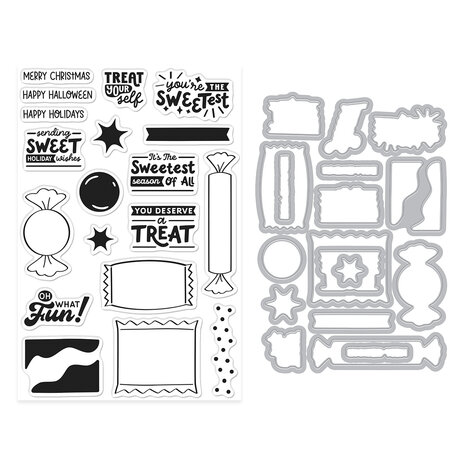 Hero Arts Beary Sweet Holiday Stamp & Cut Candy Wrappers by Carly Tee (DC375) Hero Arts Beary Sweet Holiday Stamp & Cut Candy Wrappers by Carly Tee (DC375)