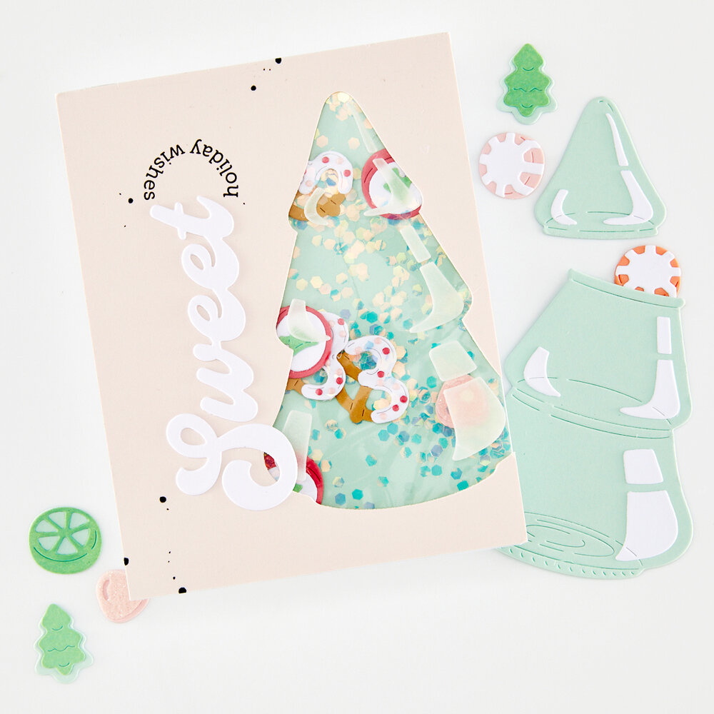 Hero Arts Beary Sweet Holiday Die Set Christmas Tree Candy Jar by Carly Tee (DF328) Hero Arts Beary Sweet Holiday Die Set Christmas Tree Candy Jar by Carly Tee (DF328)