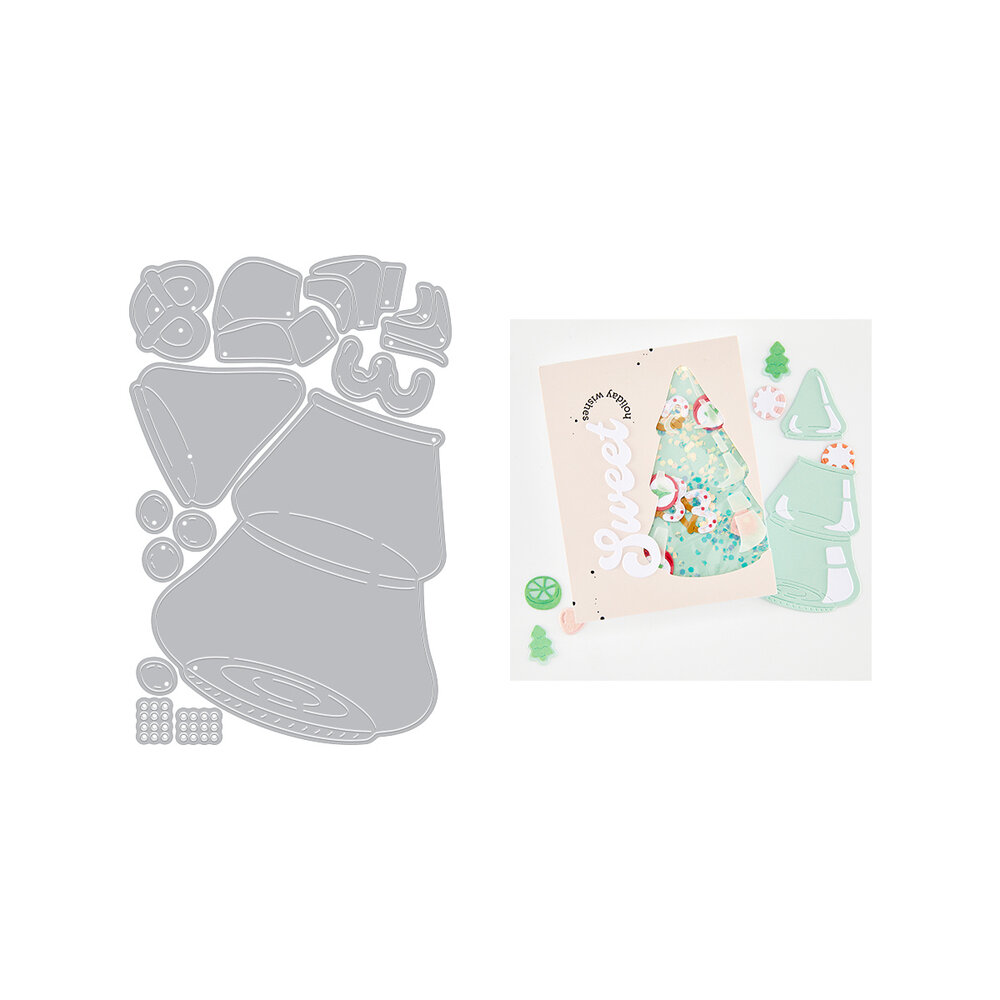 Hero Arts Beary Sweet Holiday Die Set Christmas Tree Candy Jar by Carly Tee (DF328) Hero Arts Beary Sweet Holiday Die Set Christmas Tree Candy Jar by Carly Tee (DF328)