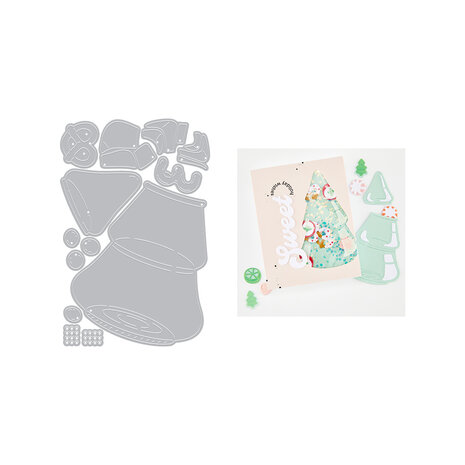 Hero Arts Beary Sweet Holiday Die Set Christmas Tree Candy Jar by Carly Tee (DF328) Hero Arts Beary Sweet Holiday Die Set Christmas Tree Candy Jar by Carly Tee (DF328)
