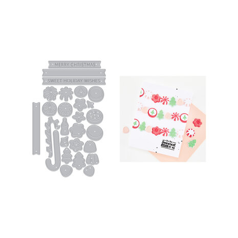 Hero Arts Beary Sweet Holiday Die Set Candy Kebob Christmas Add On by Carly Tee (DF329) Hero Arts Beary Sweet Holiday Die Set Candy Kebob Christmas Add On by Carly Tee (DF329)